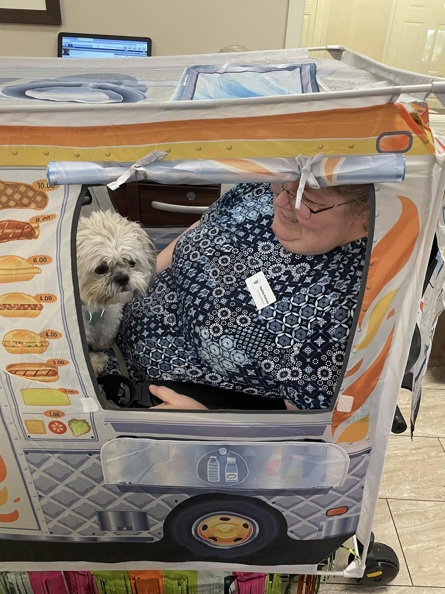 therapy dog visiting the highlands at owasso