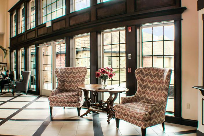 sitting area in foyer