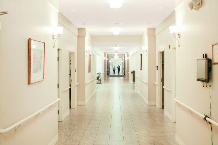 assisted living facility hallway
