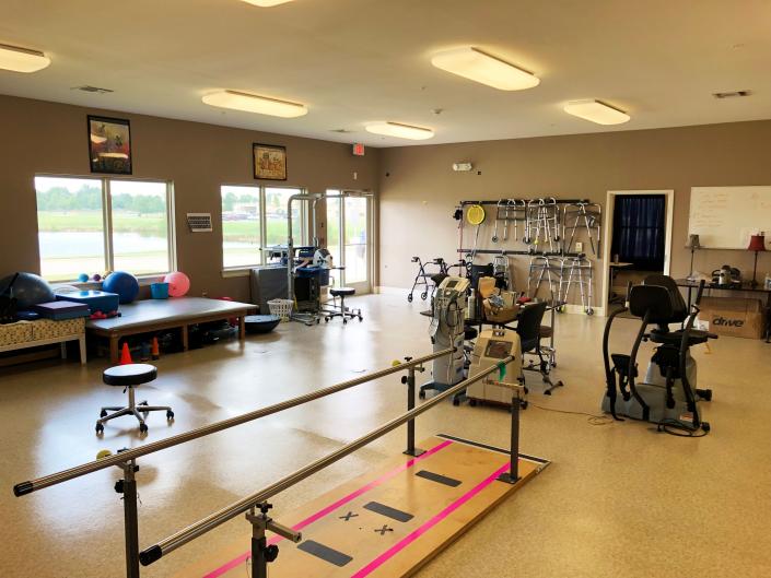 rehabilitation room at the highlands at owasso