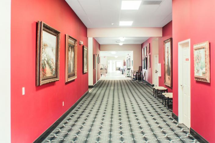 hallway at the highlands at owasso